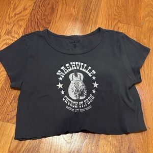 John Galt Graphic Cropped Tee